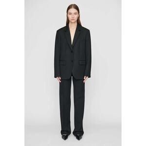 ANINE BING Wool Classic Blazer Jacket- M Black